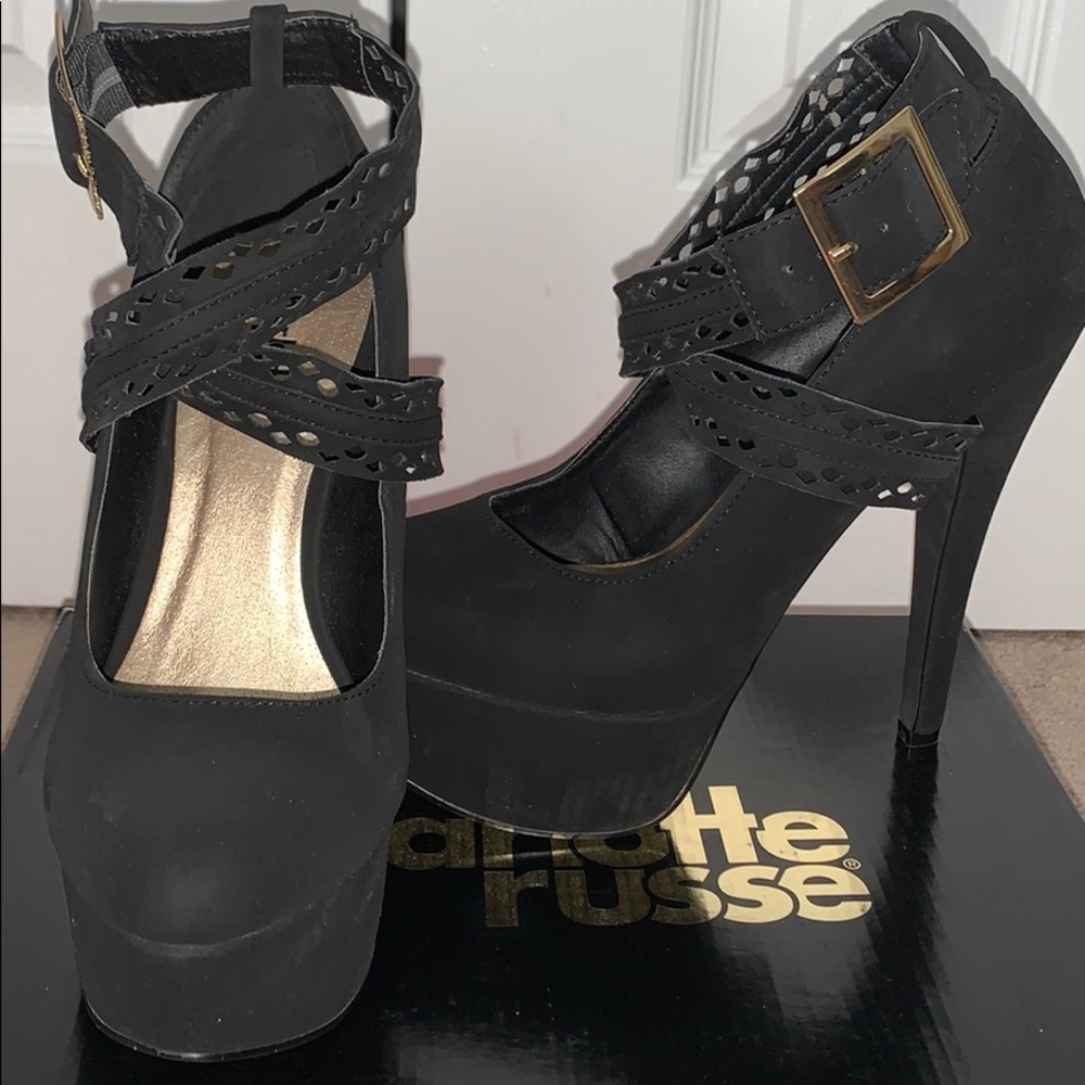🤍Black Heels